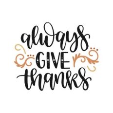 always give thanks