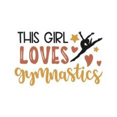 this girl loves gymnastics