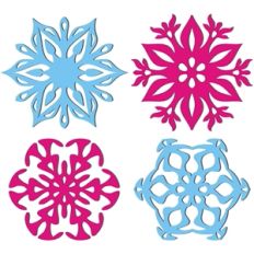 4 snowflakes