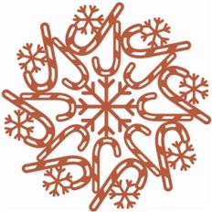 candy cane doily