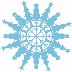 snowman snowflake