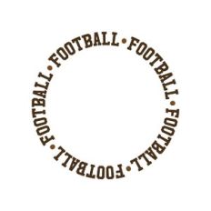 football monogram frame