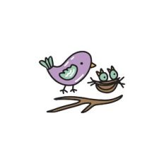 bird and baby birds