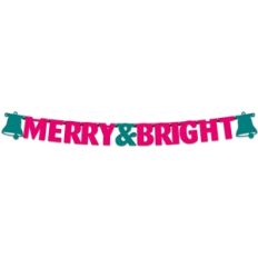 merry and bright banner