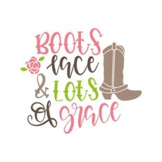boots, lace and lots of grace
