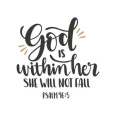 god is within her she will not fall