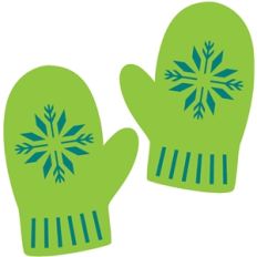 snowflake mittens