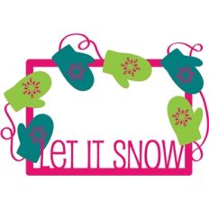 snowflake mittens frame