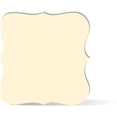 fancy bracket square card blank