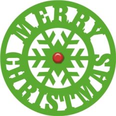 'merry christmas' circle phrase