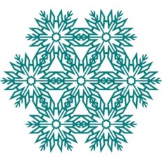 snowflake hexagon doily