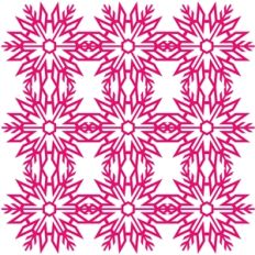 snowflake square doily