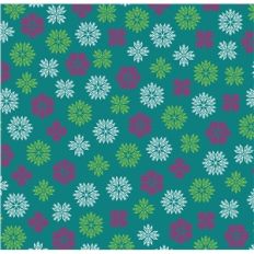 aqua snowflake pattern