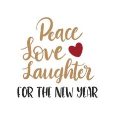 peace love laughter for the new year