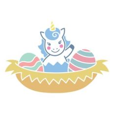 unicorn waving hello