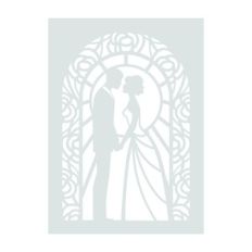 bride and groom silhouette
