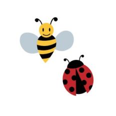 bee and ladybug