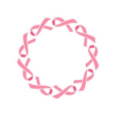 cancer ribbon monogram frame