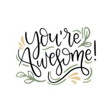 you are awesome