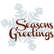 seasons greetings snowflake