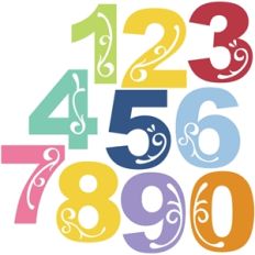 elegant alpha - numbers