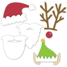 santa and friends photo props