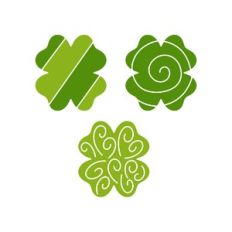 st patrick's cute leaves