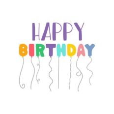 happy birthday balloons