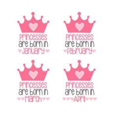 princesses are born in january february march april