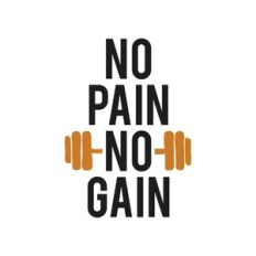 no pain no gain