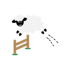 jumping sheep