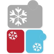 snowflake tab cards