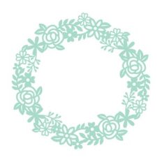 intricate monogram frame