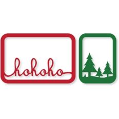 'hohoho' trees cards