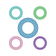 pattern monogram frame
