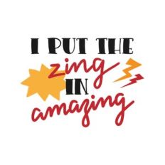 i put the zing in amazing