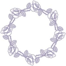 floral monogram frame