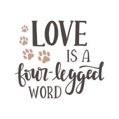 love is a four-legged word