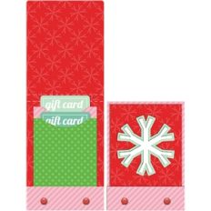 3d christmas winter matchbook gift card holder