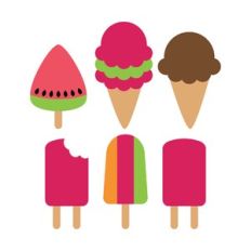 popsicles monogram frame + extras