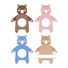 bear monogram frame