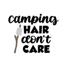 camping hair don't care