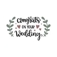 congrats on your wedding