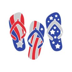 4th of july slippers