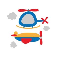 helicopter and plane
