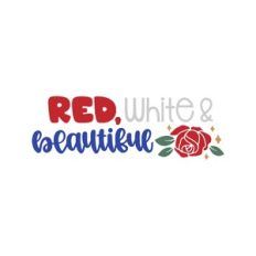 red white and beautiful