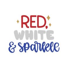 red white and sparkle