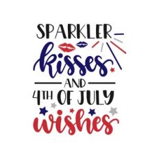 sparkler kisses and 4th of july wishes