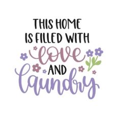 this home is filled with love and laundry