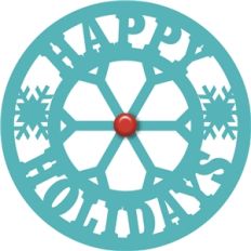 'happy holidays' circle phrase